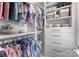 Organized walk-in closet featuring clothing racks, shelves, drawers, and storage baskets at 3619 Slider Ter, Lancaster, SC 29720