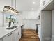 Modern kitchen featuring an island with a sink, stainless steel appliances, and ample counter space at 424 Fulton Dr, Kings Mountain, NC 28086