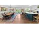 Spacious kitchen and dining area features an island with seating at 459 Cramerton Rd, Gastonia, NC 28056