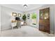 Bright office featuring large window views, built in bookcase, and neutral carpet at 459 Cramerton Rd, Gastonia, NC 28056