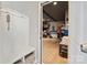 Mud room with built in bench, coat hooks, and access to garage at 4607 Bonroi Ave, Charlotte, NC 28213