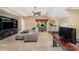 Bright bonus room with a ceiling fan, media center, and workout area at 511 Pembroke Ln, Waxhaw, NC 28173