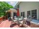 Spacious outdoor deck with patio furniture perfect for outdoor entertaining and relaxation at 511 Pembroke Ln, Waxhaw, NC 28173
