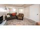Living room space with sofas, carpet, and neutral walls at 542 9Th Nw St, Hickory, NC 28601