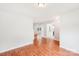 Open-concept living room with hardwood floors and a view of the kitchen at 759 Victory Gallop Ave, Clover, SC 29710