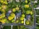 Beautiful aerial view of the property showcasing its landscaping, neighborhood, and surrounding area at 9217 Rock Water Ct, Waxhaw, NC 28173