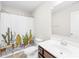 Nicely decorated bathroom with a tub and shower combination at 109 Fairfield Dr, Troutman, NC 28166