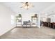 Spacious living room that leads into an open concept kitchen, perfect for entertaining guests and Gathering at 109 Fairfield Dr, Troutman, NC 28166