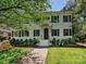 Charming two-story brick home with a landscaped front yard and inviting walkway at 2018 Radcliffe Ave, Charlotte, NC 28207