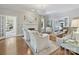 Inviting living room with hardwood floors, fireplace, neutral decor, and ample natural light at 2018 Radcliffe Ave, Charlotte, NC 28207
