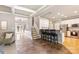 Grand foyer featuring slate floors, staircase, and open view to kitchen at 2036 E Foxwood Ct, Indian Land, SC 29707