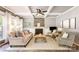 Inviting living room with coffered ceilings, fireplace, and neutral decor at 2036 E Foxwood Ct, Indian Land, SC 29707