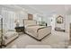 Serene main bedroom with a sitting area, carpeted floor, and access to the bathroom at 205 Commodore Ct, Belmont, NC 28012