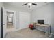 Spare bedroom offers neutral paint, ample light, and closet at 2113 London Ln, Belmont, NC 28012