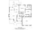 Detailed floor plan showcasing layout of living room, kitchen, bedrooms, deck and garage at 3179 Westview Rd, Concord, NC 28025