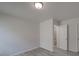 Bedroom with light gray walls and luxury vinyl plank flooring at 4018 Larkhaven Village Dr, Charlotte, NC 28215