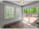 Cozy breakfast nook with sliding glass doors opening onto the deck at 4050 Leafmore St, Concord, NC 28027