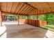 View of the carport, back yard, and garage at 4050 Leafmore St, Concord, NC 28027
