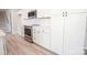Contemporary kitchen features stainless steel appliances and a clean, modern design at 451 S Strand Dr, Norwood, NC 28128