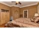 Spacious main bedroom with neutral tones, an alcove, and a walk in closet at 505 S South St, Gastonia, NC 28052
