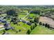 Aerial view of property showing home, backyard, and surrounding wooded area at 5184 Swinging Bridge Rd, Conover, NC 28613