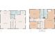 Detailed floor plan showcasing the layout of both floors in this home at 600 Burns St, Wadesboro, NC 28170