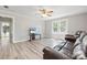 Cozy living room features hardwood floors and natural light at 8044 Eagle St, Mount Pleasant, NC 28124
