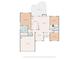 A detailed schematic of the home's layout, showcasing room dimensions and spatial relationships at 8623 Cedar Hollow Ln, Huntersville, NC 28078
