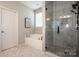 Beautiful bathroom featuring a tub and glass shower with modern tile at 9860 Darby Creek Nw Ave, Concord, NC 28027