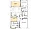 Detailed floor plan showcasing the layout of a two car garage and owner's retreat at 1019 Idyllic Ln, Waxhaw, NC 28173