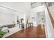 Bright and spacious living room with elegant furnishings and hardwood floors at 11312 Fox Hill Dr, Charlotte, NC 28269