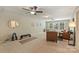 Spacious bonus room with neutral walls and carpet, and multiple ceiling fans at 1405 Ridge Haven Rd, Waxhaw, NC 28173