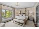 Relaxing bedroom with beautiful natural light and designer touches at 2200 Hastings Dr, Charlotte, NC 28207