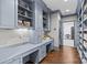 Office features built-in bookshelves and desk at 2200 Hastings Dr, Charlotte, NC 28207