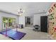 Spacious playroom features climbing wall and multipurpose area at 2200 Hastings Dr, Charlotte, NC 28207