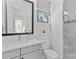 Clean bathroom featuring a vanity, toilet, and a modern glass-enclosed shower at 2316 Westminster Pl, Charlotte, NC 28207