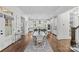 Open-concept layout connecting dining room to kitchen, perfect for entertaining and Gathering gatherings at 2316 Westminster Pl, Charlotte, NC 28207