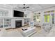 Inviting living room with a fireplace, built-in shelves, comfortable seating, and modern decor at 2316 Westminster Pl, Charlotte, NC 28207