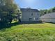 A spacious backyard with a well-maintained lawn and mature trees at 2815 Cartesian Dr, Charlotte, NC 28214