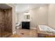 Bathroom with shower, bathtub, and vanity at 2942 Denwood Dr, Claremont, NC 28610