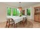 Bright dining room featuring large windows offering a great view at 3232 Johnny Cake Ln, Charlotte, NC 28226