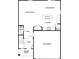 Detailed first floor plan showcasing the layout of the kitchen, living spaces, and garage at 3340 Burberry Dr, Gastonia, NC 28052