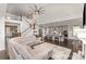 Open-concept living space with kitchen, dining, and living areas at 4237 Island Fox Ln, Denver, NC 28037