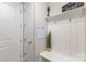 Mudroom area with a bench and storage hooks at 4237 Island Fox Ln, Denver, NC 28037