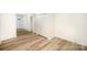 Hallway with double closets near the front door at 4921 Churchill Dr, Charlotte, NC 28269