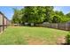 Spacious backyard featuring a swing and fenced yard at 505 Tea Olive Ct, Rock Hill, SC 29732