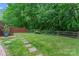 The spacious backyard showcases a lush lawn and a fence line, offering privacy and a serene setting at 1009 Anduin Falls Dr, Charlotte, NC 28269
