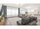 Spacious living and dining area with modern lighting and decor at 1020 Clementine Rd, Monroe, NC 28110