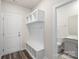 Mud room entry features a built-in bench and cabinets at 1020 Clementine Rd, Monroe, NC 28110