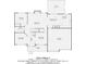 Detailed floor plan showcasing the layout of the main level with labeled rooms and dimensions at 10836 Maryanna Ct, Charlotte, NC 28213